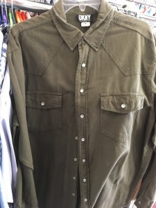 DKNY western snap button shirt