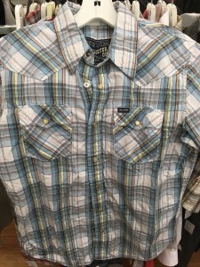 Hollister western snap button shirt