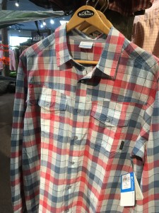 Columbia snap button shirt