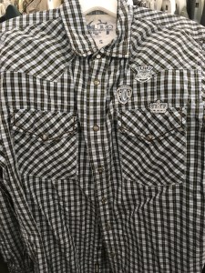 Guess western snap button shirt