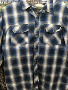 Ocean Current snap button shirt