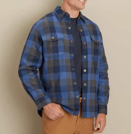 Snap Button Shirt of the Day: Duluth Trading Company - Flapjack Flannel Shirt Jac