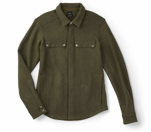 Nau Boiled Wool Shirt Jacket