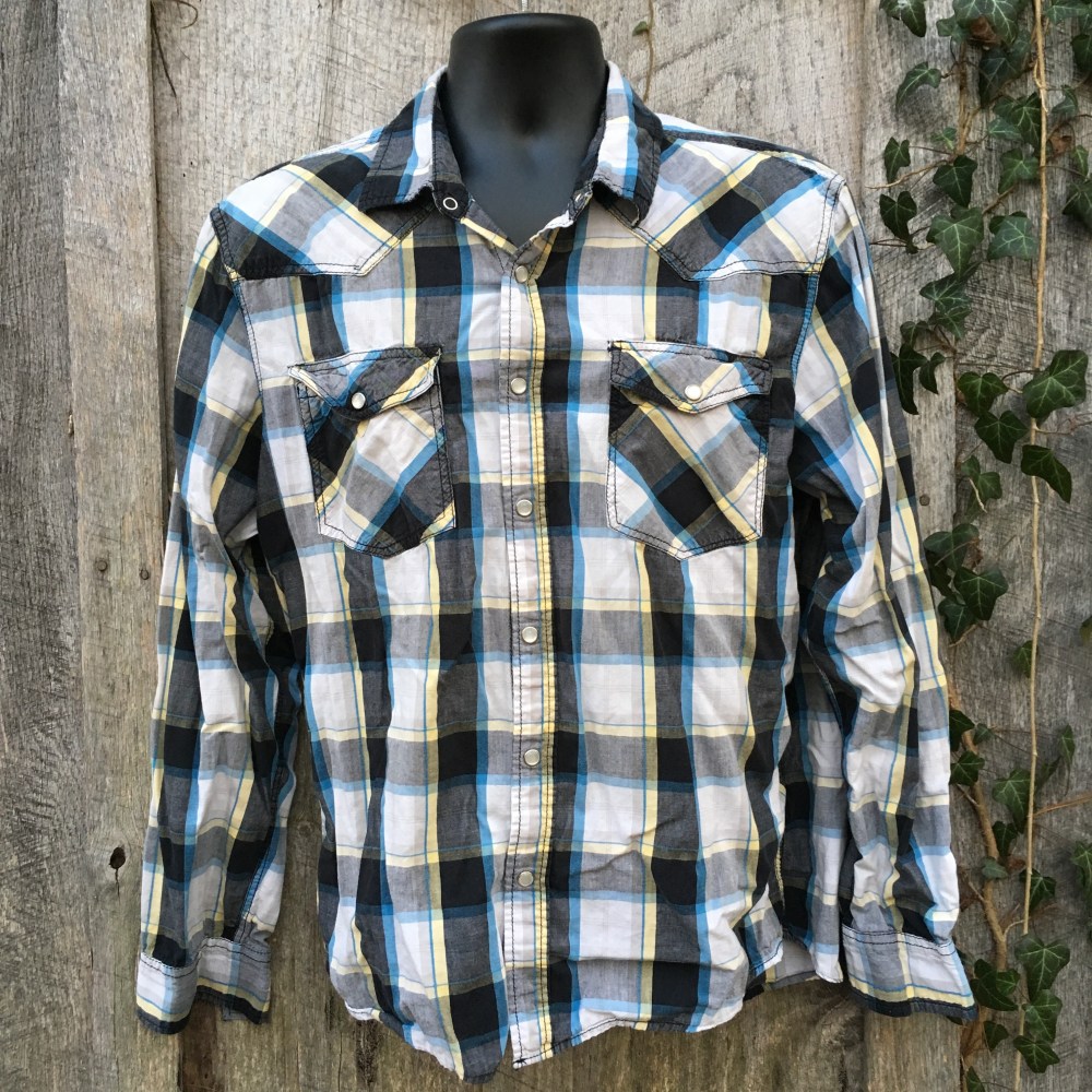 snap-button-western-shirt-jnco-crownbrand-black-yellow-plaid-xxl