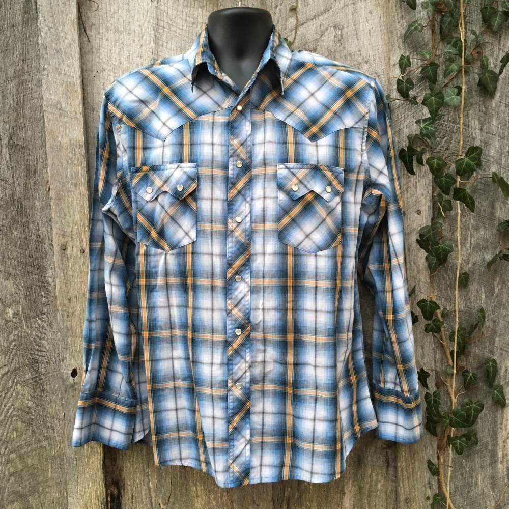 snap-button-western-shirt-wrangler-large-blue-plaid-sawtooth