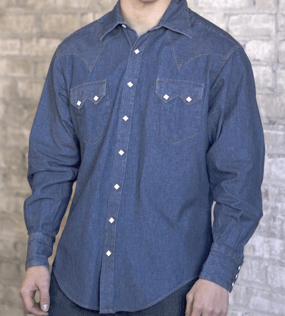 Snap Button Shirt of the Day: Rockmount Ranch Wear - Classic Stonewash Denim Western Shirt