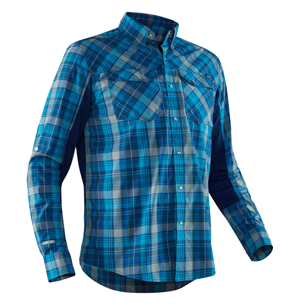 Fly Fishing Snap Button Shirt: NRS Long Sleeve Guide Shirt