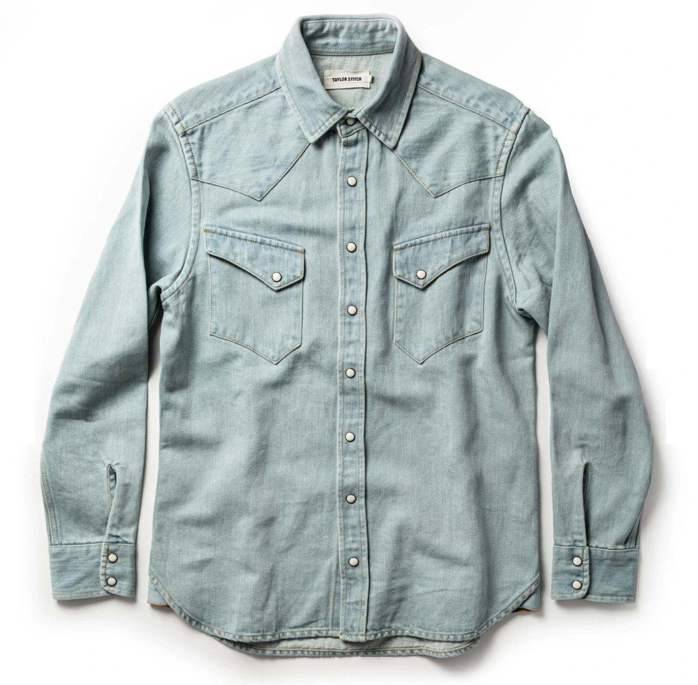 Snap Button Shirt of the Day: Taylor Stitch - The Western Shirt is Washed Denim