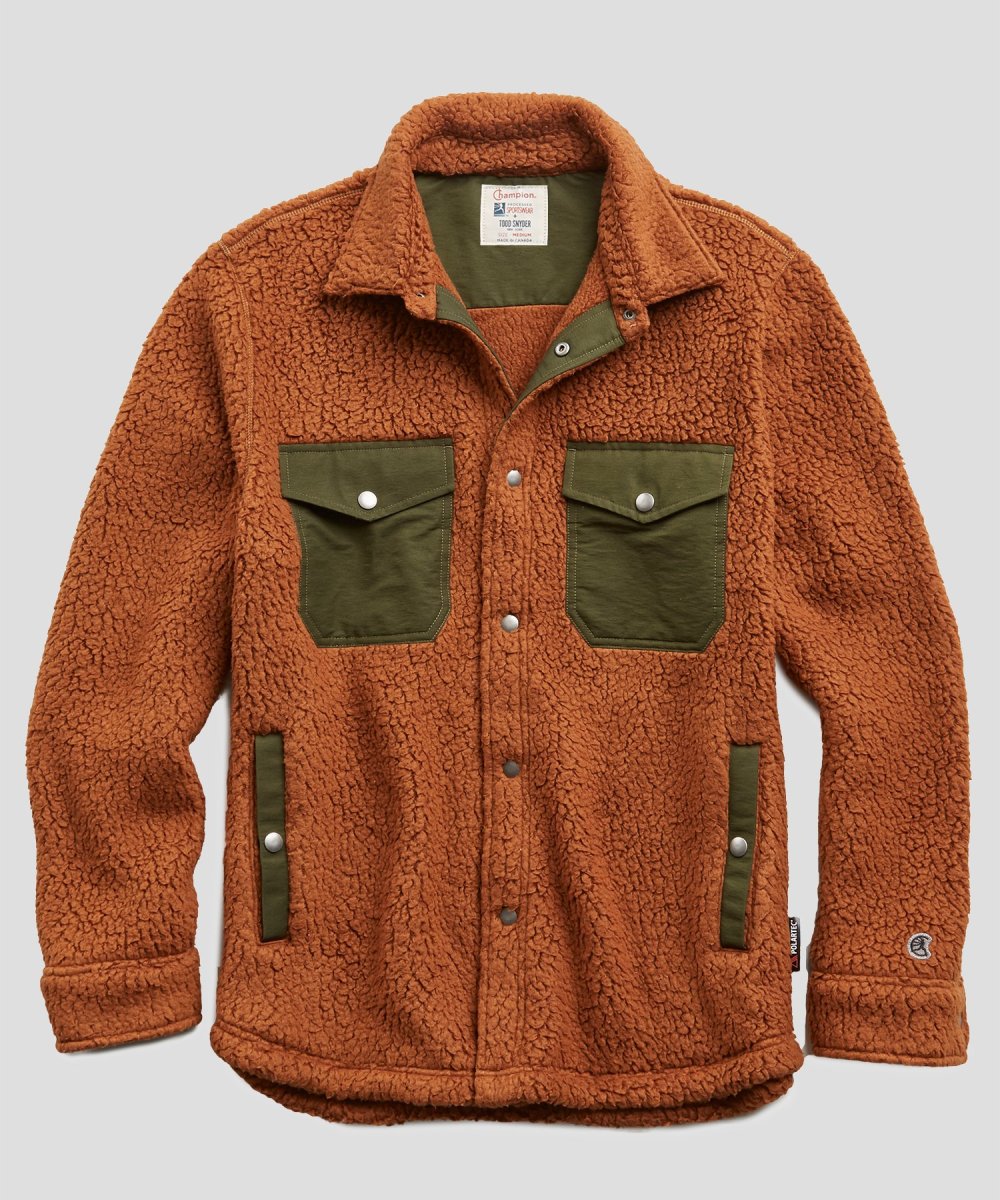 Snap Button Shirt of the Day: Todd Snyder + Champion - Polartec Shirt Jacket