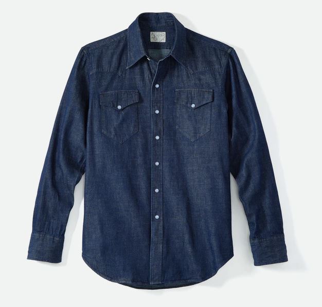 Snap Button Shirt of the Day: Wythe New York - Indigo Denim Pearl Snap Shirt